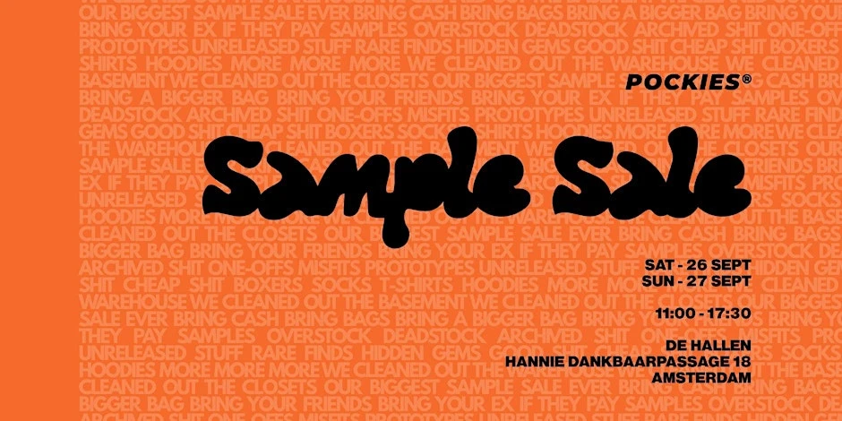 POCKIES SAMPLE SALE