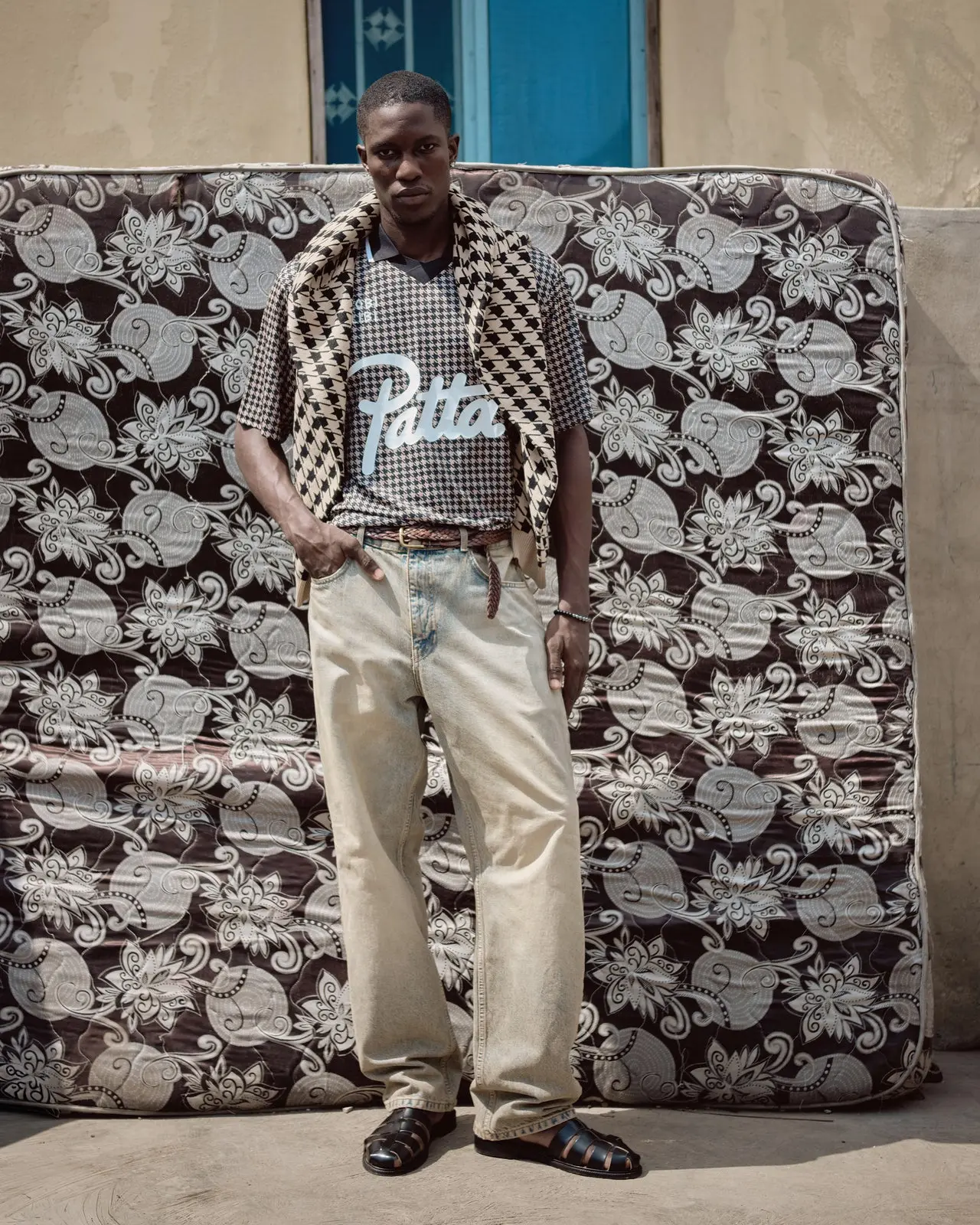 namesbliss photographed by Stephen Tayo for Patta, standing in natural light with a direct gaze