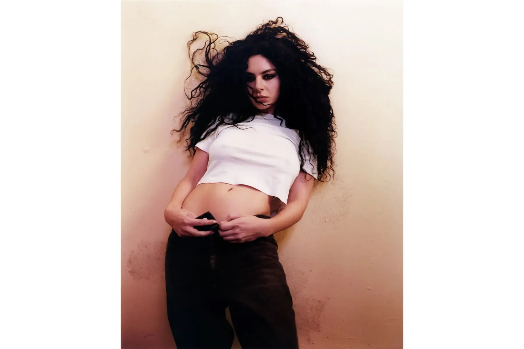 Charli XCX portrait by Harley Weir, detail or alternate angle from the 2024 shoot