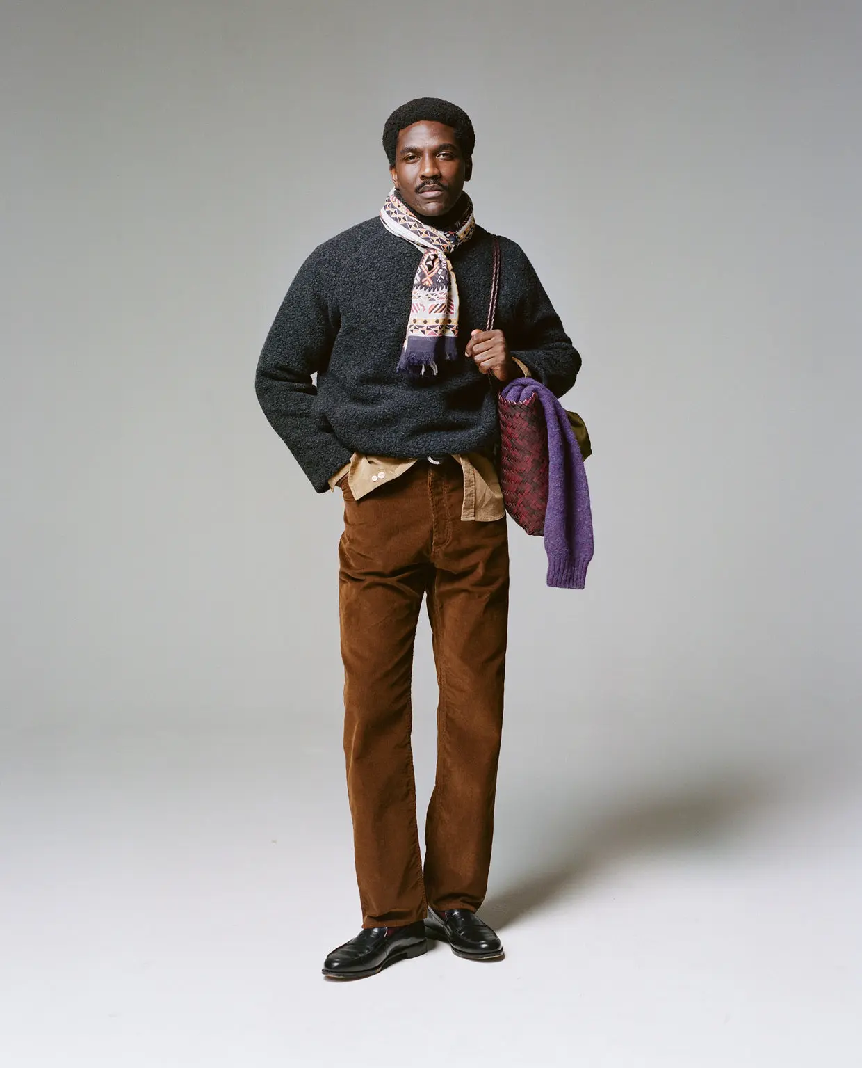 Lookbook imagery from Drake's Autumn Collection Part Two, styled menswear on location.