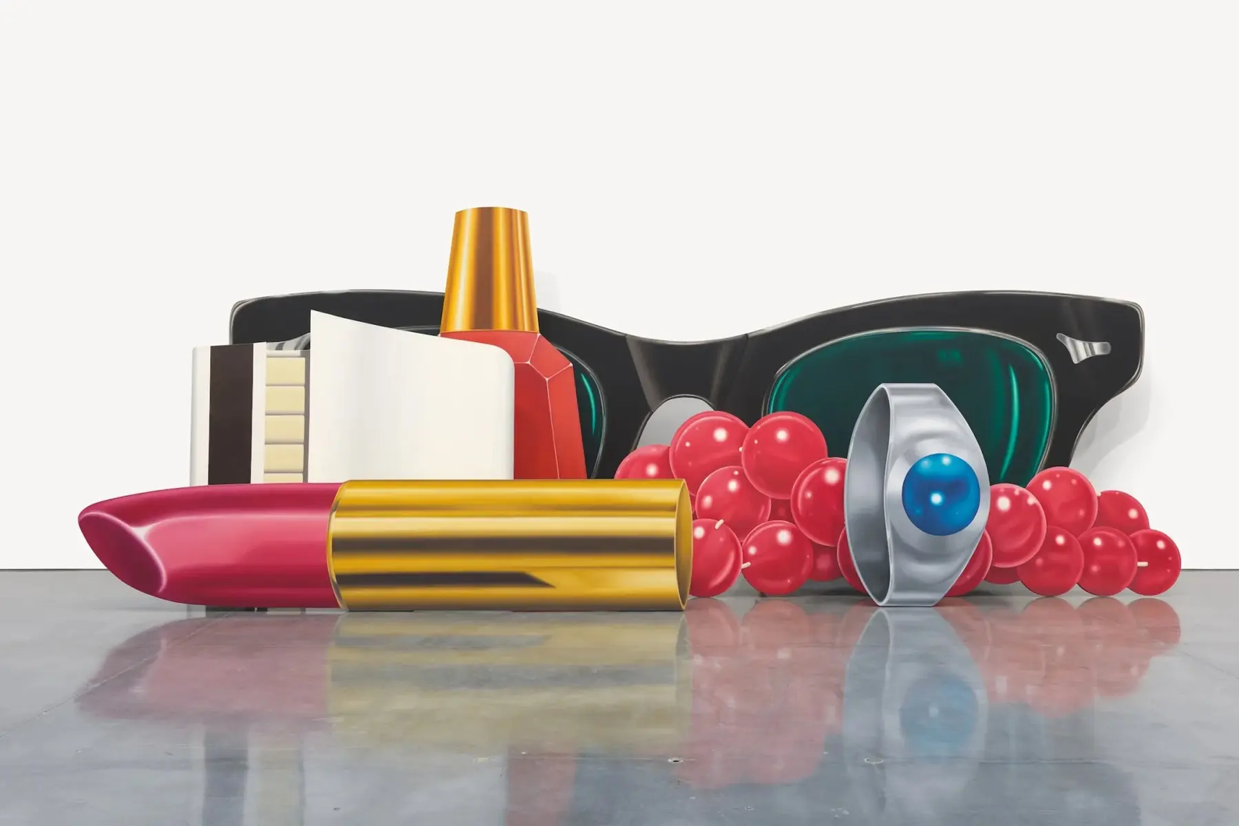 Installation view of Tom Wesselmann studio opening paired with Tomokazu Matsuyama exhibition at Almine Rech New York